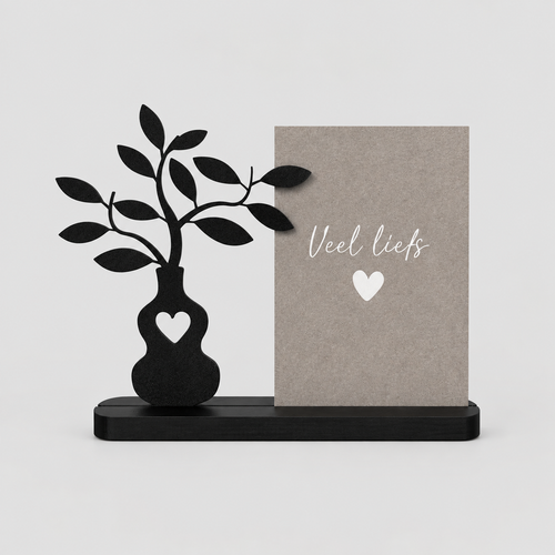 Veel Liefs - cadeau met plantje en kaartje van Bus vol geluk