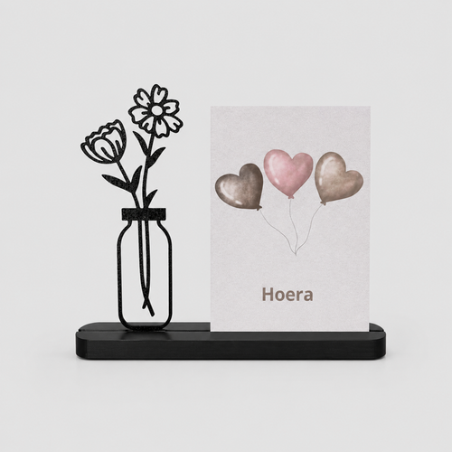 Hoera voor Jou - felicitatiecadeau met kaartje van Bus vol geluk